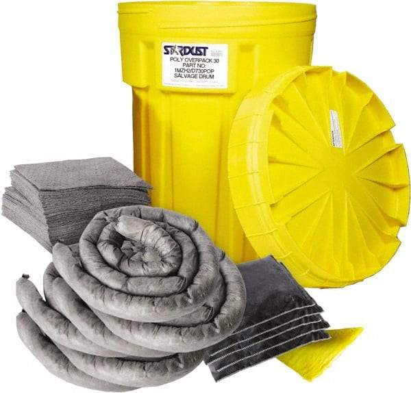 Stardust Spill Products - Spill Clean-Up System Accessory Kit Spill Kit - 30 Gal Mobile Spill Cart - USA Tool & Supply