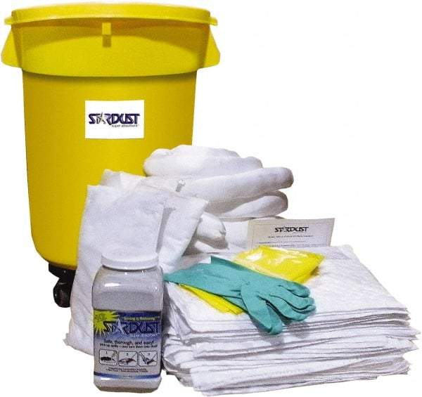 Stardust Spill Products - Spill Clean-Up System Accessory Kit Spill Kit - 32 Gal Mobile Spill Cart - USA Tool & Supply