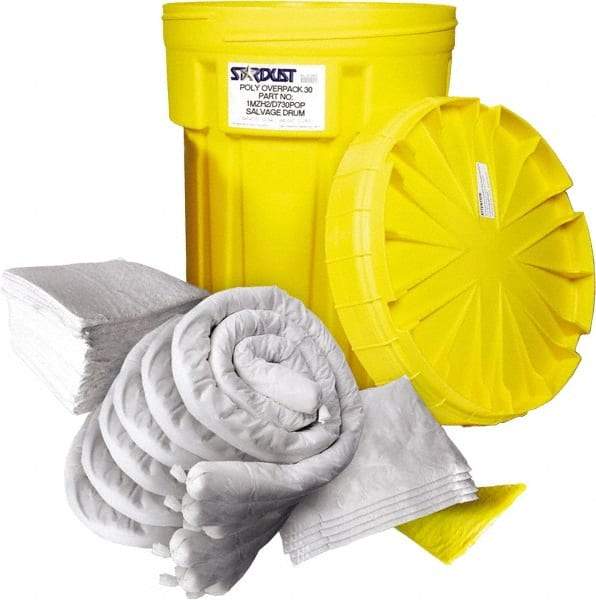 Stardust Spill Products - Spill Clean-Up System Accessory Kit Spill Kit - 30 Gal Mobile Spill Cart - USA Tool & Supply