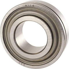 Nice - 5/8" Bore Diam, 1-3/4" OD, Double Seal Precision Ground Radial Ball Bearing - 5/8" Wide, 1 Row, Round Bore, 1,025 Lb Static Capacity, 2,595 Lb Dynamic Capacity - USA Tool & Supply