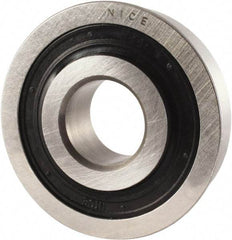 Nice - 3/4" Bore Diam, 1-5/8" OD, Double Seal Semi Ground Extra Light Radial Ball Bearing - 1/2" Wide, With Flange, 1 Row, Round Bore, 1,010 Lb Static Capacity, 1,300 Lb Dynamic Capacity - USA Tool & Supply
