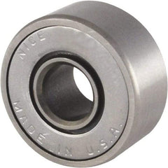 Nice - 3/8" Bore Diam, 7/8" OD, Double Seal Semi Ground Extra Light Radial Ball Bearing - 11/32" Wide, 1 Row, Round Bore, 255 Lb Static Capacity, 325 Lb Dynamic Capacity - USA Tool & Supply