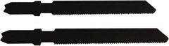 Disston - 2-3/4" Long, 20 Teeth per Inch, Carbon Steel Jig Saw Blade - Toothed Edge, 0.067" Thick, U-Shank, Raker Tooth Set - USA Tool & Supply