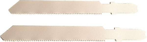 Disston - 3" Long, 24 Teeth per Inch, Bi-Metal Jig Saw Blade - Toothed Edge, 0.06" Thick, U-Shank, Raker Tooth Set - USA Tool & Supply