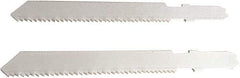 Disston - 3" Long, 18 Teeth per Inch, Bi-Metal Jig Saw Blade - Toothed Edge, 0.06" Thick, U-Shank, Raker Tooth Set - USA Tool & Supply