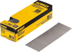 DeWALT - 18 Gauge 1-1/2" Long Brad Nails for Power Nailers - Steel, Bright Finish, Smooth Shank, Straight Stick Collation, Brad Head, Chisel Point - USA Tool & Supply