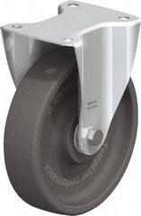 Blickle - 8" Diam x 2" Wide x 9-1/4" OAH Top Plate Mount Rigid Caster - Heat-Resistant Nylon, 770 Lb Capacity, Ball Bearing, 5-1/2 x 4-3/8" Plate - USA Tool & Supply