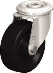 Blickle - 4" Diam x 1-1/2" Wide x 4-59/64" OAH Hollow Kingpin Mount Swivel Caster - Heat-Resistant Phenolic Resin, 330 Lb Capacity, Plain Bore Bearing, Hollow Kingpin Stem - USA Tool & Supply