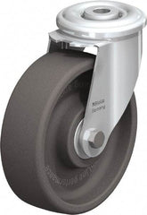 Blickle - 5" Diam x 1-3/16" Wide x 5-7/8" OAH Hollow Kingpin Mount Swivel Caster - Heat-Resistant Nylon, 330 Lb Capacity, Ball Bearing, Hollow Kingpin Stem - USA Tool & Supply