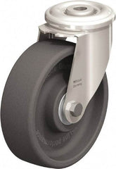 Blickle - 5" Diam x 1-9/16" Wide x 5-7/8" OAH Hollow Kingpin Mount Swivel Caster - Heat-Resistant Nylon, 330 Lb Capacity, Ball Bearing, Hollow Kingpin Stem - USA Tool & Supply