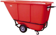 Wesco Industrial Products - 850 Lb Load Capacity, 1/2 Cu Yd, Polyethylene Tilt Truck - 21-1/2" Wide x 61-1/2" Long x 31" High, Black - USA Tool & Supply