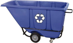 Wesco Industrial Products - 850 Lb Load Capacity, 1/2 Cu Yd, Polyethylene Tilt Truck - 21-1/2" Wide x 61-1/2" Long x 31" High, Black - USA Tool & Supply