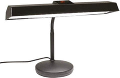 Electrix - 18 Watt, Gooseneck Machine Light - Weighted for Desk, LED Strip, Black - USA Tool & Supply