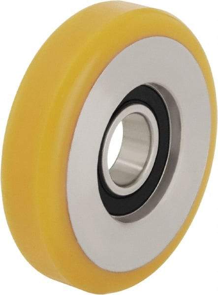 Blickle - 3 Inch Diameter x 63/64 Inch Wide, Polyurethane-Elastomer Blickle Extrathane Caster Wheel - 363 Lb. Capacity, 15/32 Inch Axle Diameter, Ball Bearing - USA Tool & Supply