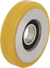 Blickle - 1-1/2 Inch Diameter x 1/2 Inch Wide, Polyurethane-Elastomer Blickle Extrathane Caster Wheel - 99 Lb. Capacity, 3/8 Inch Axle Diameter, Ball Bearing - USA Tool & Supply