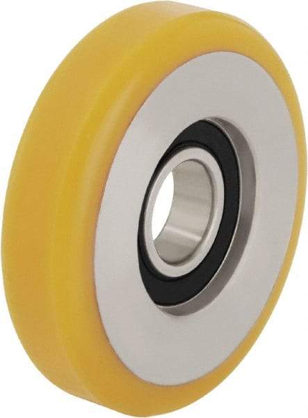 Blickle - 3 Inch Diameter x 63/64 Inch Wide, Polyurethane-Elastomer Blickle Extrathane Caster Wheel - 341 Lb. Capacity, 1 Inch Axle Diameter, Ball Bearing - USA Tool & Supply