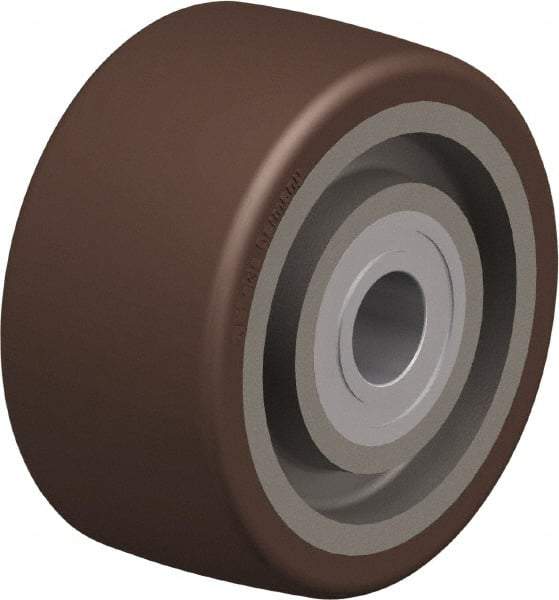 Blickle - 4 Inch Diameter x 1-31/32 Inch Wide, Polyurethane-Elastomer Blickle Besthane Caster Wheel - 1,100 Lb. Capacity, 2 Inch Axle Diameter, Ball Bearing - USA Tool & Supply