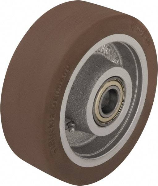 Blickle - 4 Inch Diameter x 1-37/64 Inch Wide, Polyurethane-Elastomer Blickle Besthane Caster Wheel - 880 Lb. Capacity, 17/32 Inch Axle Diameter, Ball Bearing - USA Tool & Supply