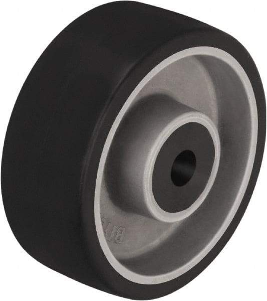 Blickle - 4 Inch Diameter x 1-37/64 Inch Wide, Polyurethane-Elastomer Blickle Softhane Caster Wheel - 220 Lb. Capacity, 1/2 Inch Axle Diameter, Plain Bore Bearing - USA Tool & Supply