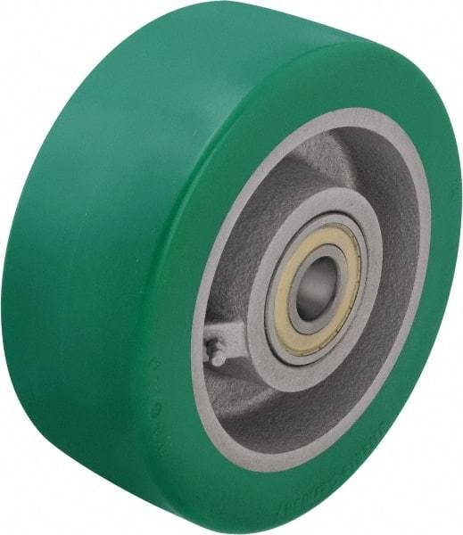 Blickle - 1 Inch Diameter x 3-9/64 Inch Wide, Polyurethane-Elastomer Blickle Softhane Caster Wheel - 3,080 Lb. Capacity, 1 Inch Axle Diameter, Ball Bearing - USA Tool & Supply
