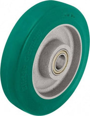 Blickle - 8 Inch Diameter x 1-31/32 Inch Wide, Polyurethane-Elastomer Blickle Softhane Caster Wheel - 1,760 Lb. Capacity, 25/32 Inch Axle Diameter, Ball Bearing - USA Tool & Supply
