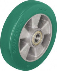 Blickle - 10 Inch Diameter x 1-31/32 Inch Wide, Polyurethane-Elastomer Blickle Softhane Caster Wheel - 1,760 Lb. Capacity, 25/32 Inch Axle Diameter, Ball Bearing - USA Tool & Supply