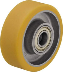 Blickle - 4 Inch Diameter x 1-37/64 Inch Wide, Polyurethane-Elastomer Blickle Extrathane Caster Wheel - 770 Lb. Capacity, 19/32 Inch Axle Diameter, Ball Bearing - USA Tool & Supply