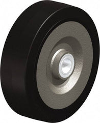 Blickle - 10 Inch Diameter x 3-9/64 Inch Wide, Solid Rubber Caster Wheel - 2,200 Lb. Capacity, 1-3/16 Inch Axle Diameter, Ball Bearing - USA Tool & Supply