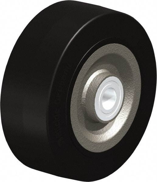 Blickle - 8 Inch Diameter x 3-9/64 Inch Wide, Solid Rubber Caster Wheel - 1,870 Lb. Capacity, 1 Inch Axle Diameter, Ball Bearing - USA Tool & Supply