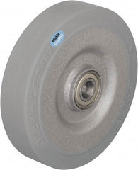 Blickle - 8 Inch Diameter x 1-31/32 Inch Wide, Solid Rubber Caster Wheel - 1,320 Lb. Capacity, 25/32 Inch Axle Diameter, Ball Bearing - USA Tool & Supply
