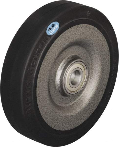 Blickle - 10 Inch Diameter x 2-23/64 Inch Wide, Solid Rubber Caster Wheel - 1,870 Lb. Capacity, 1 Inch Axle Diameter, Ball Bearing - USA Tool & Supply