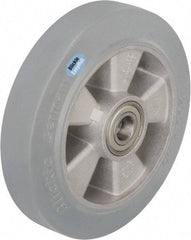 Blickle - 6-1/2 Inch Diameter x 1-31/32 Inch Wide, Solid Rubber Caster Wheel - 880 Lb. Capacity, 25/32 Inch Axle Diameter, Ball Bearing - USA Tool & Supply