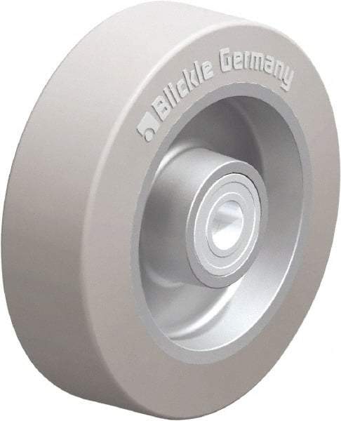 Blickle - 5 Inch Diameter x 1-37/64 Inch Wide, Solid Rubber Caster Wheel - 550 Lb. Capacity, 19/32 Inch Axle Diameter, Ball Bearing - USA Tool & Supply