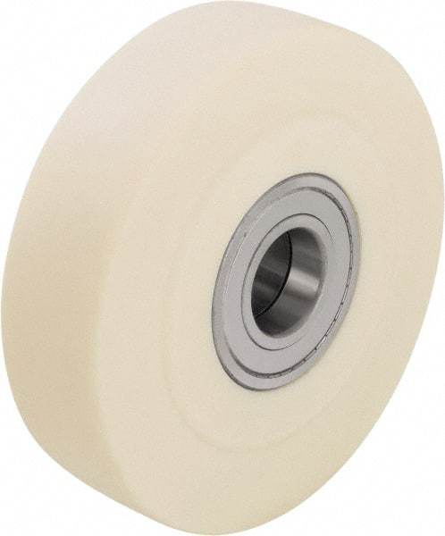 Blickle - 12 Inch Diameter x 4-21/64 Inch Wide, Impact-Resistant Cast Nylon Caster Wheel - 22,000 Lb. Capacity, 2-3/4 Inch Axle Diameter, Ball Bearing - USA Tool & Supply