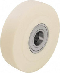 Blickle - 8 Inch Diameter x 3-9/64 Inch Wide, Impact-Resistant Cast Nylon Caster Wheel - 9,900 Lb. Capacity, 1-3/4 Inch Axle Diameter, Ball Bearing - USA Tool & Supply