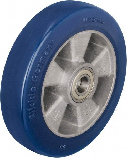 Blickle - 6-1/2 Inch Diameter x 1-31/32 Inch Wide, Polyurethane-Elastomer Blickle Besthane Caster Wheel - 1,210 Lb. Capacity, 25/32 Inch Axle Diameter, Ball Bearing - USA Tool & Supply