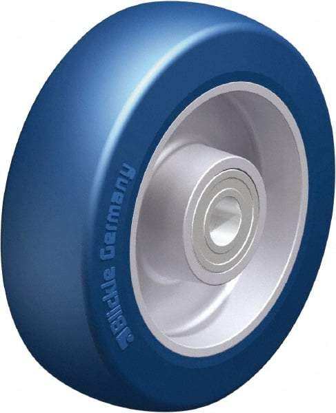 Blickle - 5 Inch Diameter x 1-37/64 Inch Wide, Polyurethane-Elastomer Blickle Besthane Caster Wheel - 770 Lb. Capacity, 19/32 Inch Axle Diameter, Ball Bearing - USA Tool & Supply