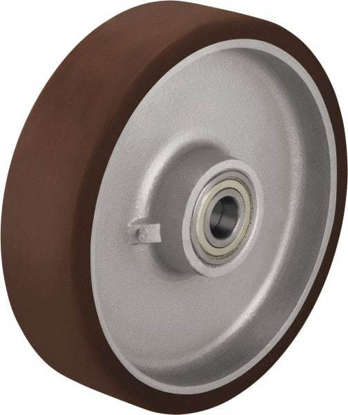 Blickle - 12 Inch Diameter x 3-9/64 Inch Wide, Polyurethane-Elastomer Blickle Besthane Caster Wheel - 5,280 Lb. Capacity, 1-3/8 Inch Axle Diameter, Ball Bearing - USA Tool & Supply