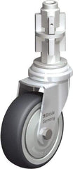 Blickle - 3" Diam x 63/64" Wide x 4" OAH Metal Expander Mount Swivel Caster - Rubber Elastomer (TPE), 165 Lb Capacity, Ball Bearing, Metal Expander Stem - USA Tool & Supply