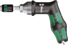 Wera - 1 Piece, 4 to 8.8 N/m, Adjustable Torque Limiting Screwdriver - 0.025" Drive - USA Tool & Supply