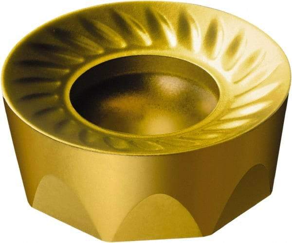 Sandvik Coromant - RCKT2006M0 PM Grade S40T Carbide Milling Insert - TiCN/Al2O3/TiN Finish, 6.35mm Thick, 20mm Inscribed Circle, 10mm Corner Radius - USA Tool & Supply