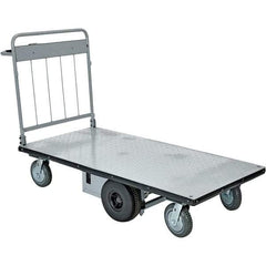 Vestil - 1,500 Lb Capacity Steel Handling Cart - Steel Deck, 28" OAW - USA Tool & Supply