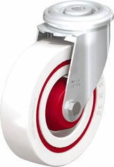 Blickle - 5" Diam x 1-3/8" Wide x 5-29/32" OAH Hollow Kingpin Mount Swivel Caster - Impact-Resistant Nylon, 330 Lb Capacity, Roller Bearing, Hollow Kingpin Stem - USA Tool & Supply