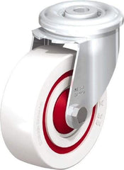 Blickle - 4" Diam x 1-3/8" Wide x 4-59/64" OAH Hollow Kingpin Mount Swivel Caster - Impact-Resistant Nylon, 330 Lb Capacity, Ball Bearing, Hollow Kingpin Stem - USA Tool & Supply