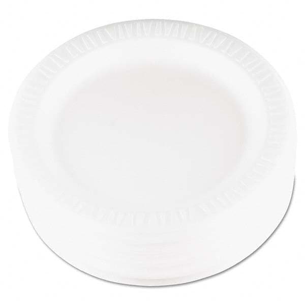 DART - Quiet Classic Laminated Foam Dinnerware, Plate, 9" Diam, WH, 125/PK, 4 Packs/CT - USA Tool & Supply