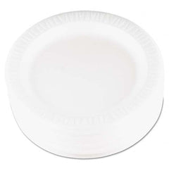 DART - Quiet Classic Laminated Foam Dinnerware, Plate, 9" Diam, WH, 125/PK, 4 Packs/CT - USA Tool & Supply