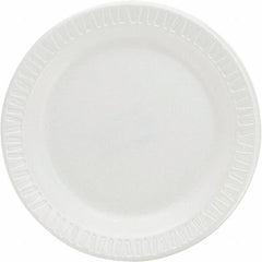 DART - Foam Dinnerware Plates, 6" - White - USA Tool & Supply