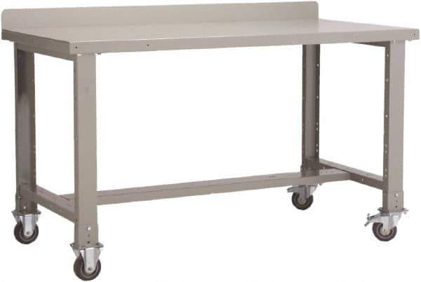 Rousseau Metal - Mobile Workstation - Fixed Leg, 60" Long x 30" Deep x 40" High - USA Tool & Supply