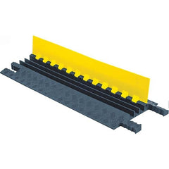 Checkers - On Floor Cable Covers Cover Material: Polyurethane Number of Channels: 3 - USA Tool & Supply