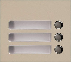 Aiphone - Public Address & Intercom Accessories Type: Three Call Button Panel For Use With: GF and GT Series - USA Tool & Supply